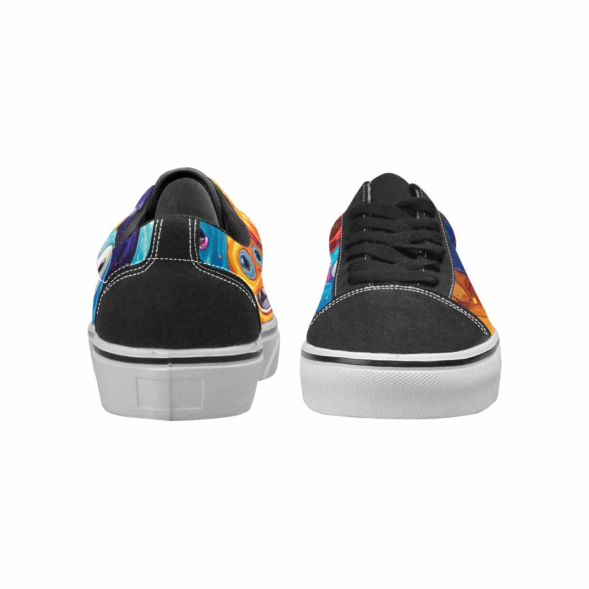 WOMEN'S Melting Ice Cream Monster Lace-Up Canvas Grunge Shoes