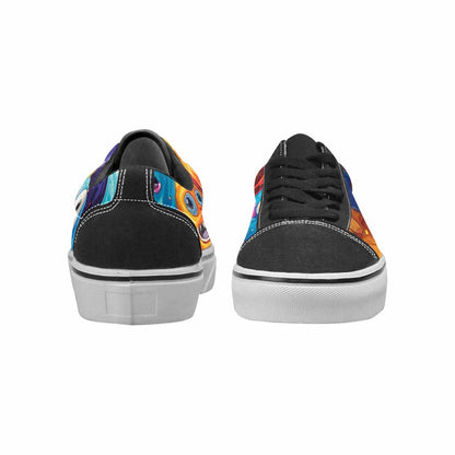 WOMEN'S Melting Ice Cream Monster Lace-Up Canvas Grunge Shoes