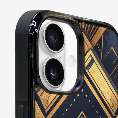 iPhone 16 Plus Case — Art Deco Illustration Pattern, Custom Print Case Cover