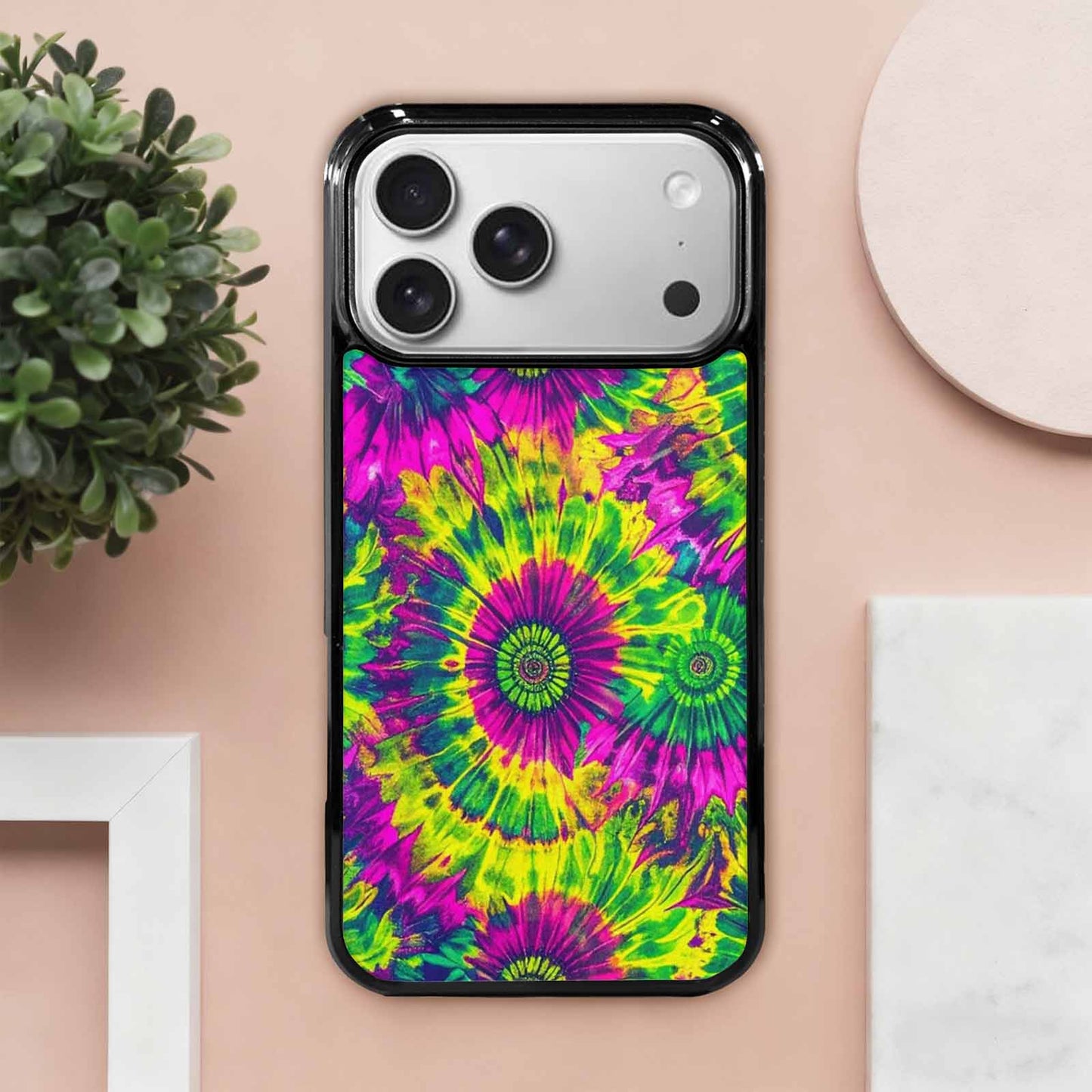 iPhone 17 Pro Max Case — Tie Dye Neon Acid Tie Dye, Unique Phone Case Design