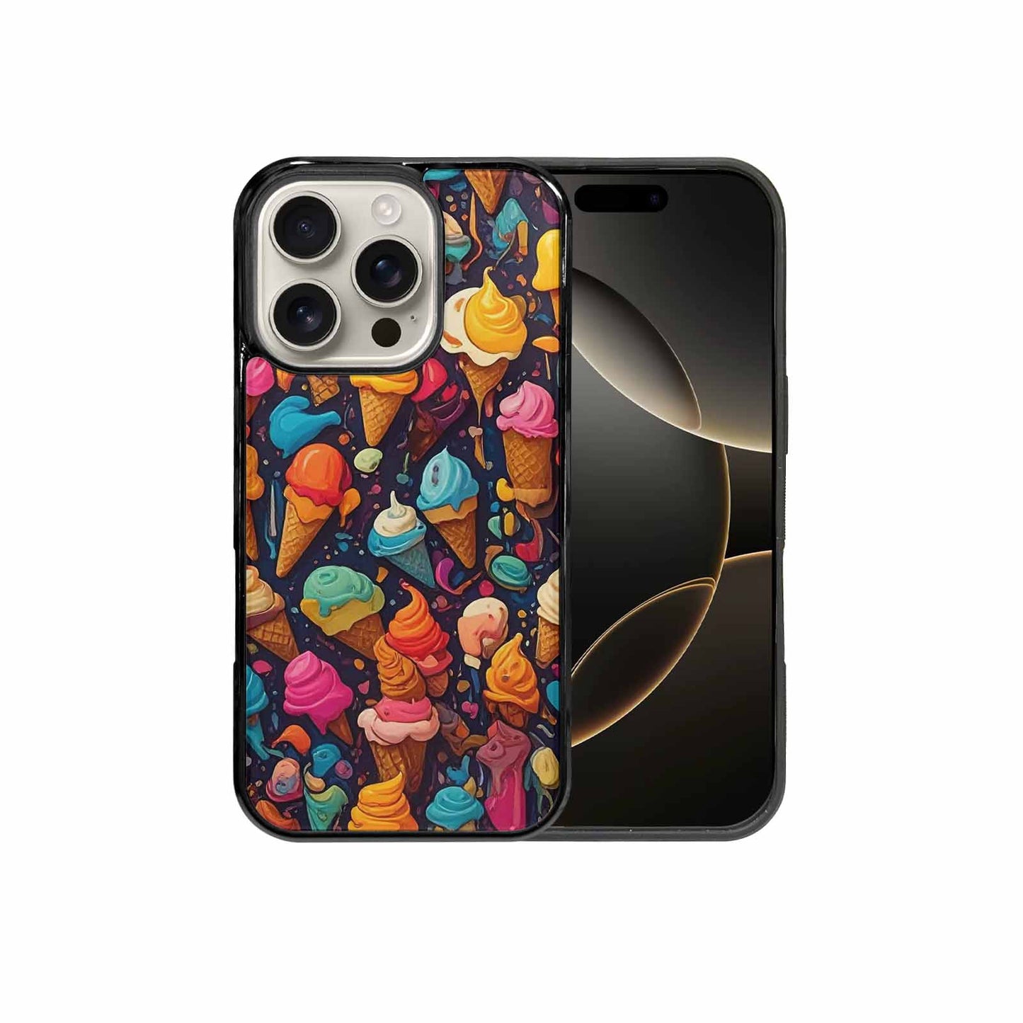 iPhone 16 Pro Case — Ice Cream Motif Ice Cream Motifs, Custom Phone Case