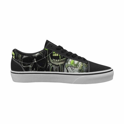 WOMEN'S Skulls (general) Lace-Up Canvas Dark Academia Custom Sneakers