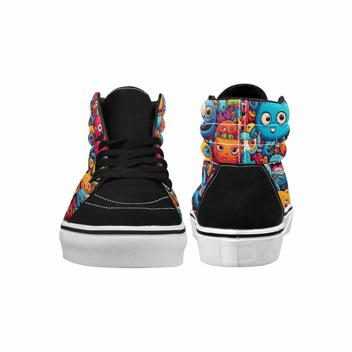MEN'S Cartoon Monster Character High Top Canvas Cottagecore Shoes
