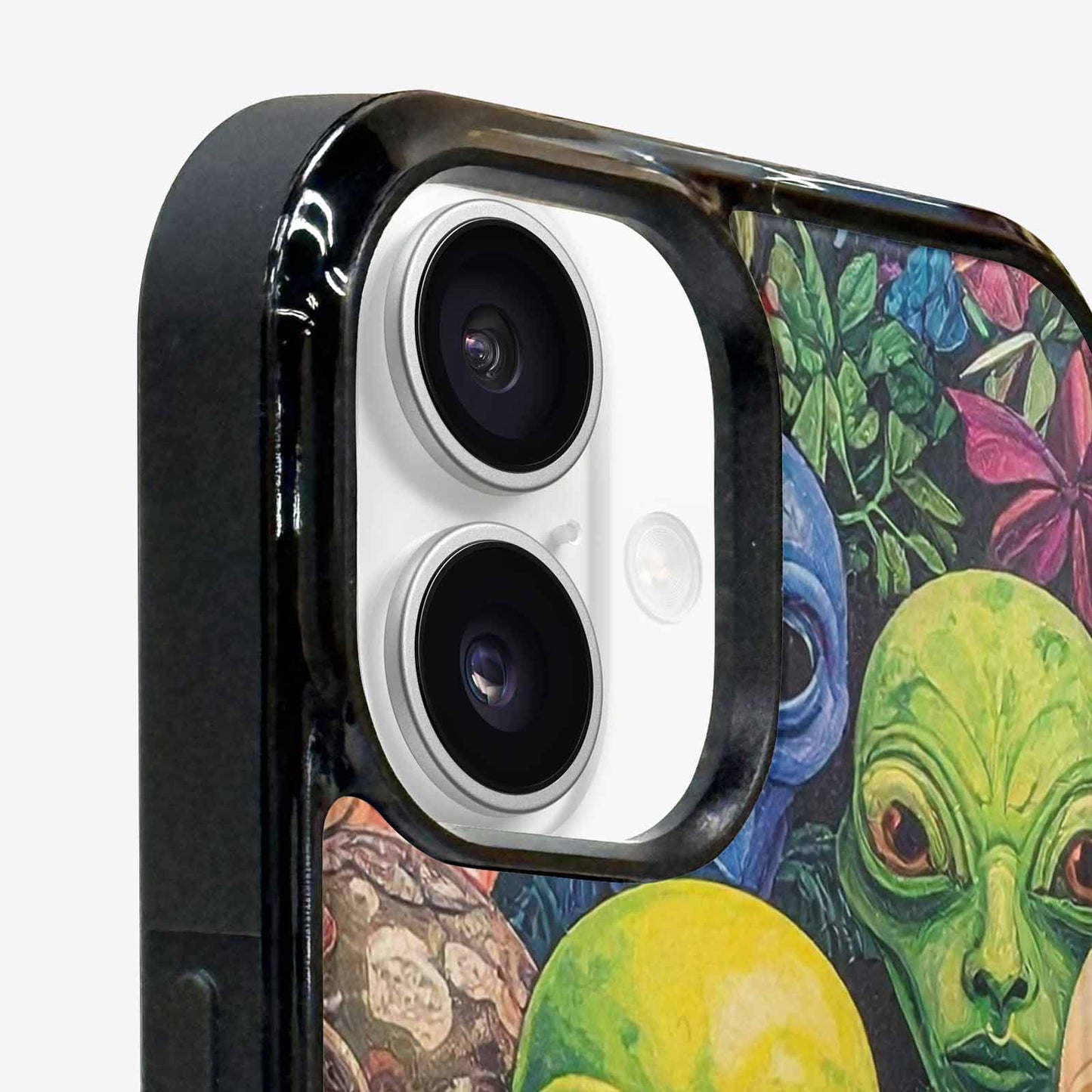 iPhone 16 Case — Aliens Pattern Hundreds Of Sma, Custom Phone Case