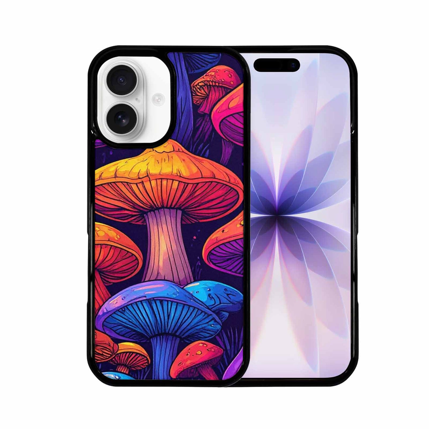 iPhone 17 Case — Psychedelic Mushroom Cartoon Pattern Cartoon Cute, Custom Print Case Cover