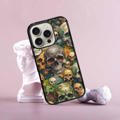 iPhone 16 Pro Case — Skulls Camoskulls Pattern Hu Avd, Personalized Phone Case