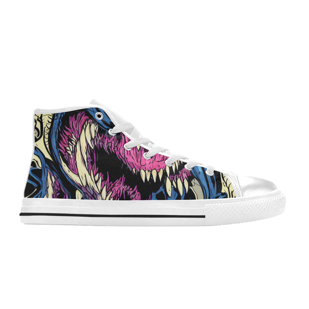 MEN'S Cc Long Teeth Long High Top Canvas Aesthetic Shoes