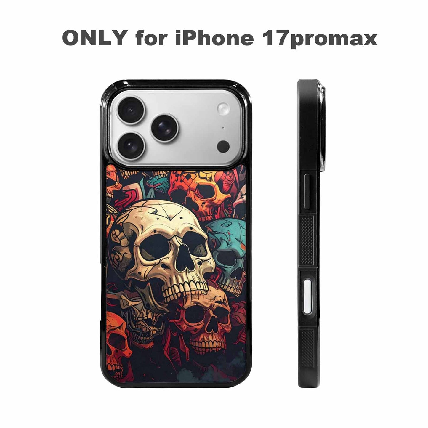 iPhone 17 Pro Max Case — Skull Dark Art Gothic Print Gothic, Original Design Phone Case