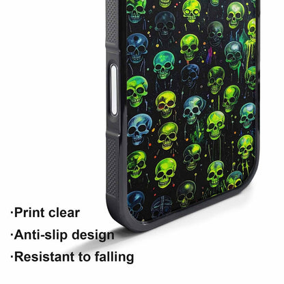 iPhone 17 Pro Case — Skeletons Neon Green Glowskele Egb Original, Unique Phone Case Design