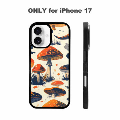 iPhone 17 Case — Vintage Dinosaurs Mushroom Retro Vintage, Custom Made Phone Cover