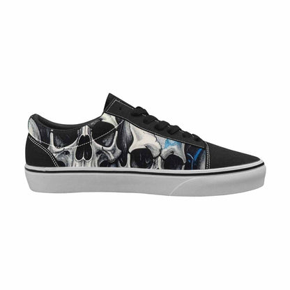 WOMEN'S Skull Roses Lace-Up Canvas Dark Academia Custom Sneakers