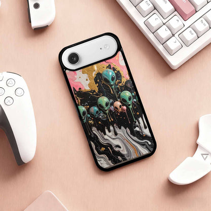 iPhone 17 Air Case — Aliens Marblemelting Aliens Pa Ciq Alien, Unique Phone Case Design