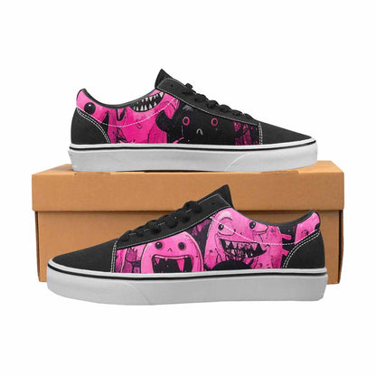 WOMEN'S Monsters (general) Lace-Up Canvas Vivid Custom Sneakers