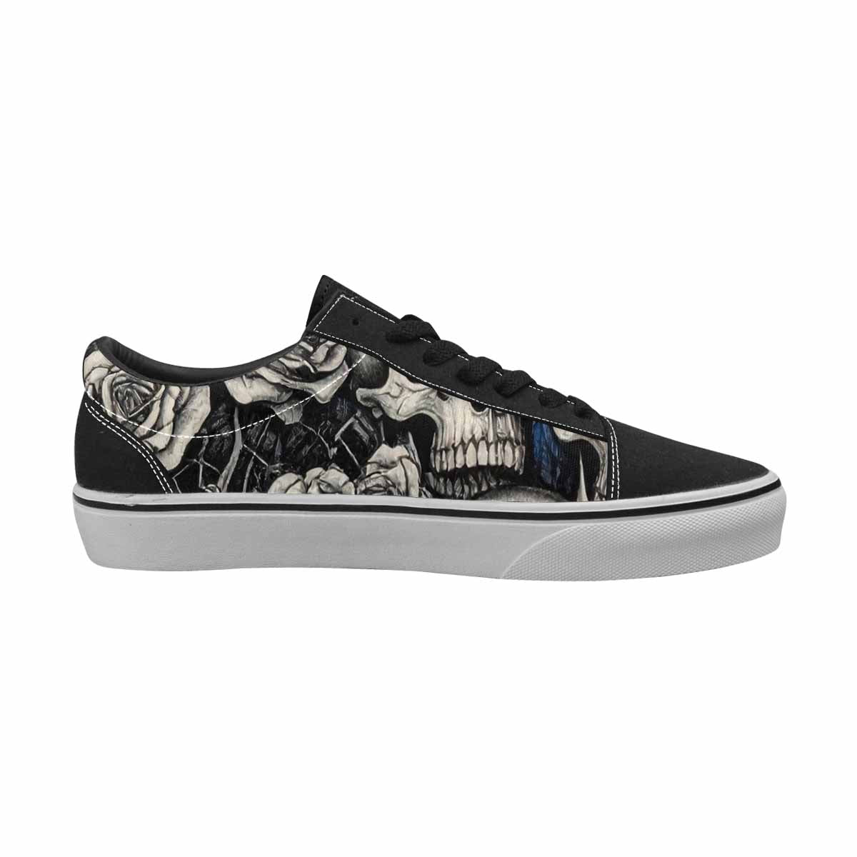 WOMEN'S Skull Roses Lace-Up Canvas Dreamcore Shoes