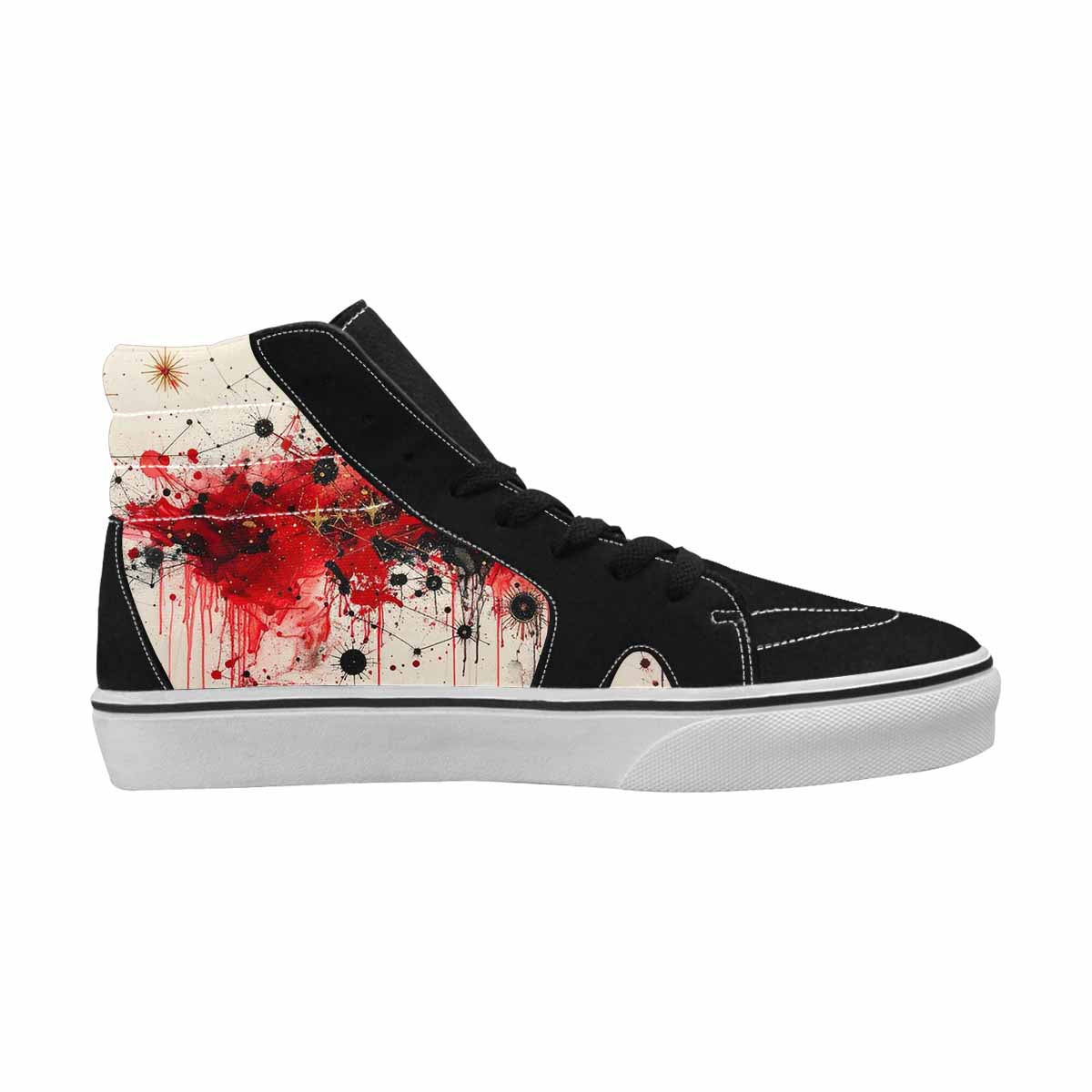 MEN'S Zodiac Constellation High Top Canvas Grunge Custom Shoes
