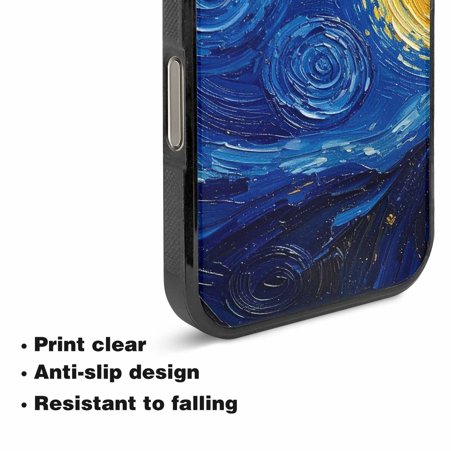 iPhone 16 Pro Max Case — Swirling Deep Blue Night Sky Filled, Original Design Phone Case