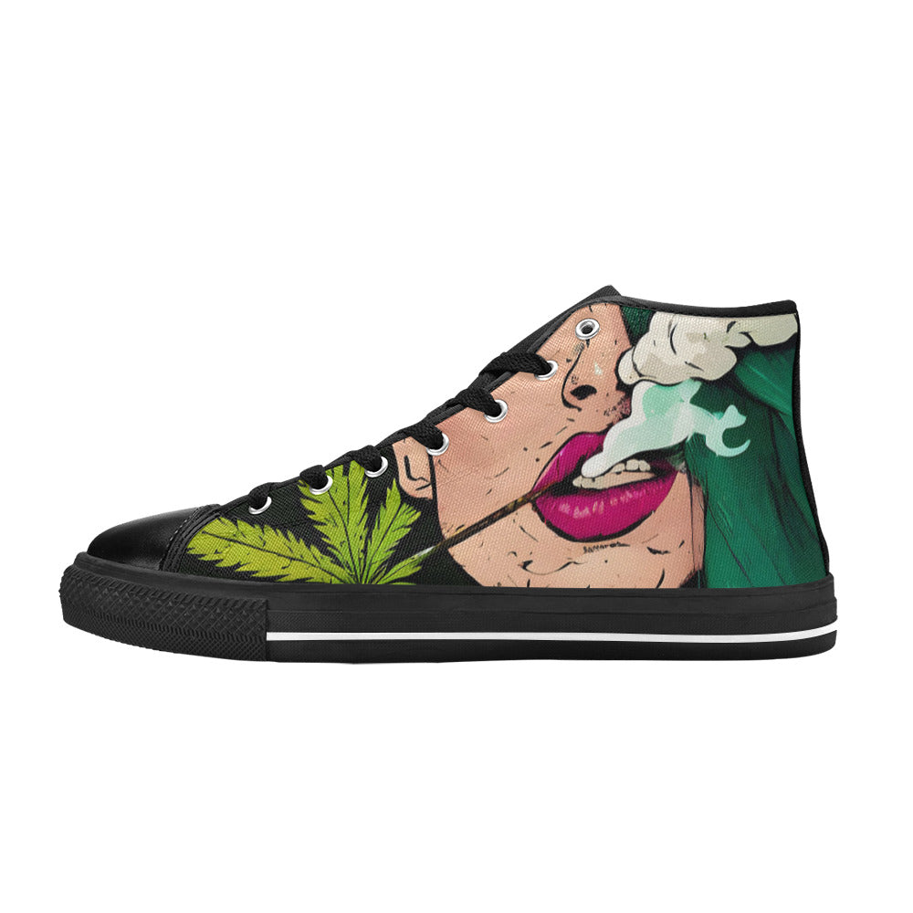 MEN'S Cc 420 Woman Weed High Top Canvas Neon Fantasy Shoes