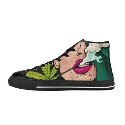 MEN'S Cc 420 Woman Weed High Top Canvas Neon Fantasy Shoes