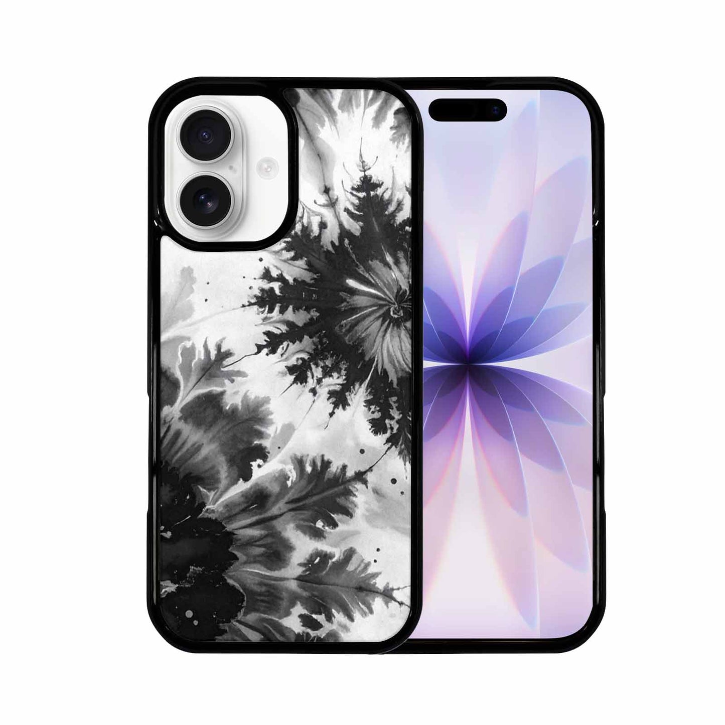 iPhone 17 Case — Tie Dye Acid Wash Black Tie, Custom Phone Case