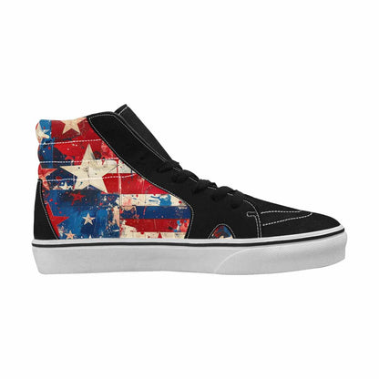 MEN'S Patriotic Stars Stripes High Top Canvas Y2K Shoes