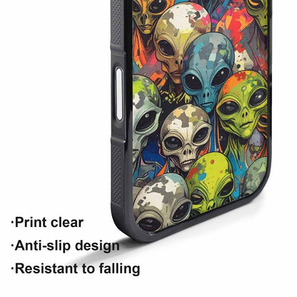 iPhone 17 Air Case — Aliens Camo Aliens Pattern Hundreds Alien, Original Design Phone Case