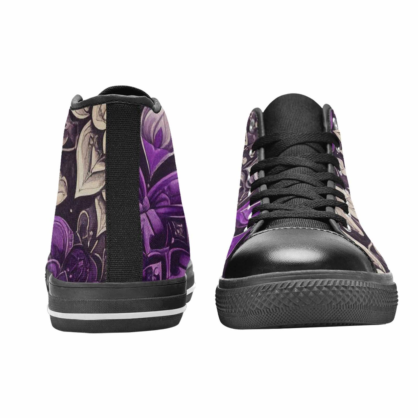 MEN'S Mandala High Top Canvas Vibrant Chaos Sneakers