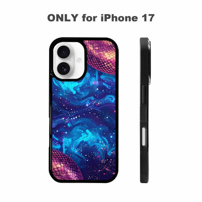 iPhone 17 Case — Galaxy Snake Print Galaxy Space, Original Design Phone Case