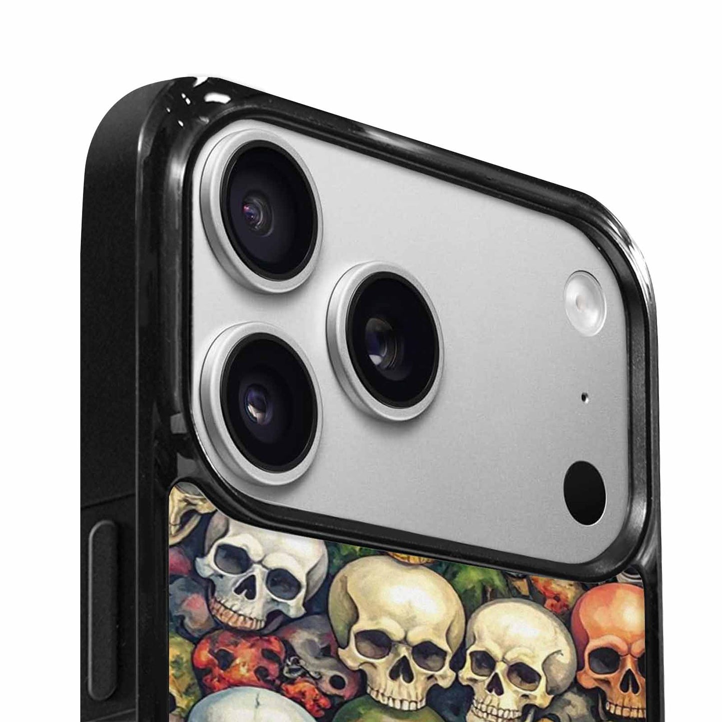 iPhone 17 Pro Case — Skulls Pattern Hundreds Of Sma Gothic, Custom Made Phone Cover