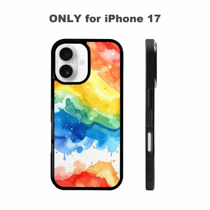 iPhone 17 Case — Watercolor Splash Abstract Pattern, Watercolor Abstract, Customized Protective Case