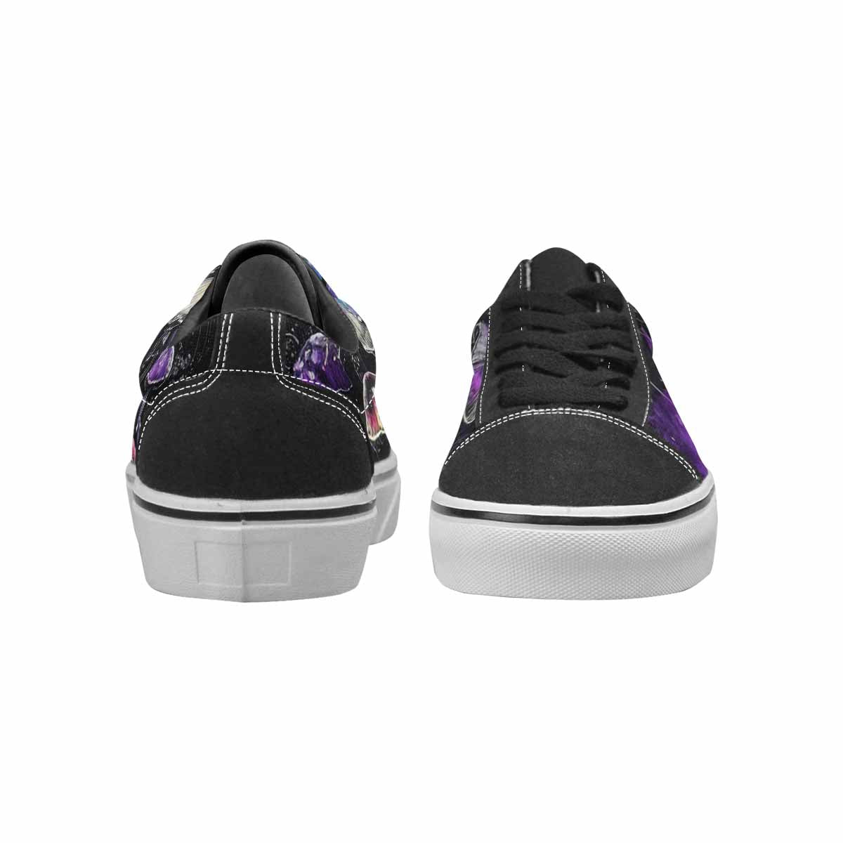 WOMEN'S Rainbow Drip Mushrooms Lace-Up Canvas Vivid Sneakers