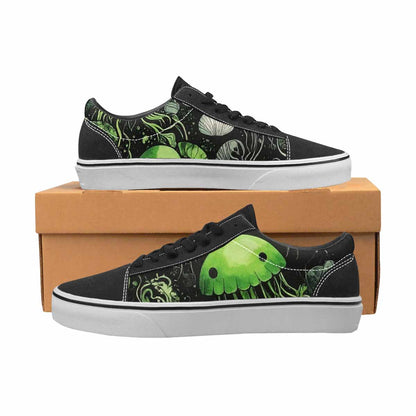 WOMEN'S Sea Creature Burst Lace-Up Canvas Neon Fantasy Custom Shoes