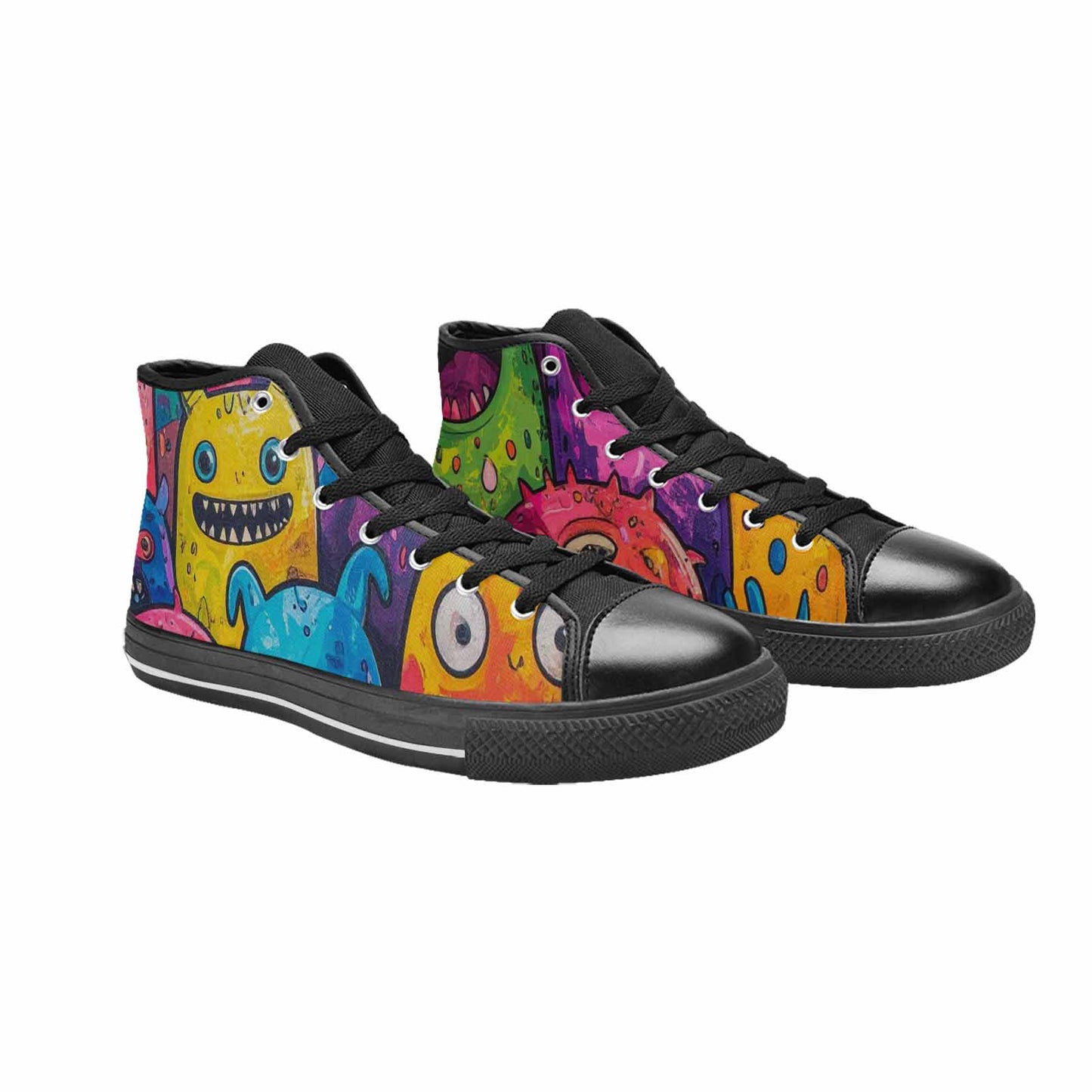 WOMEN'S Goofy Cartoon Monster High Top Canvas Y2K Sneakers
