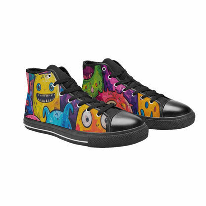 WOMEN'S Goofy Cartoon Monster High Top Canvas Y2K Sneakers