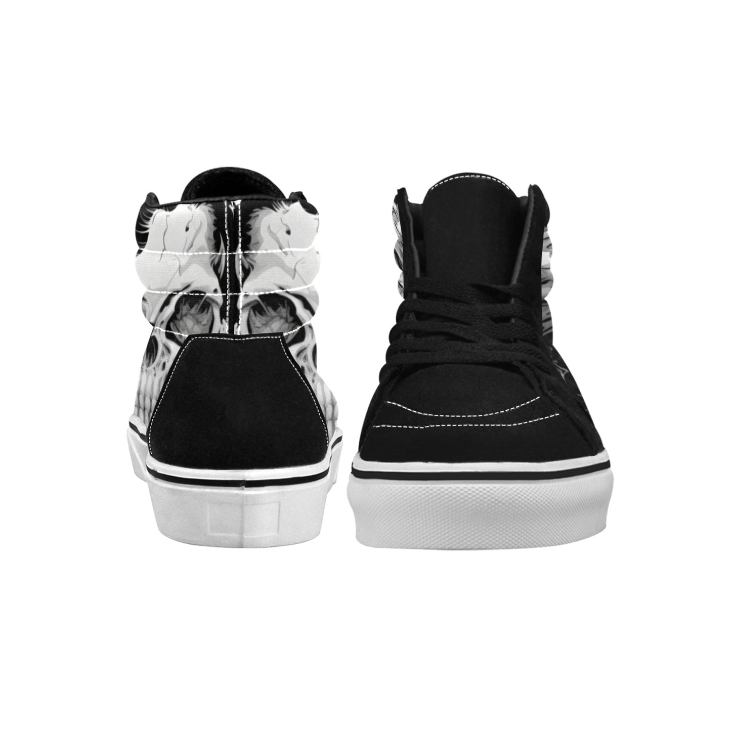 WOMEN'S Horror Comic Book Art High Top Skateboarding Grunge Shoes