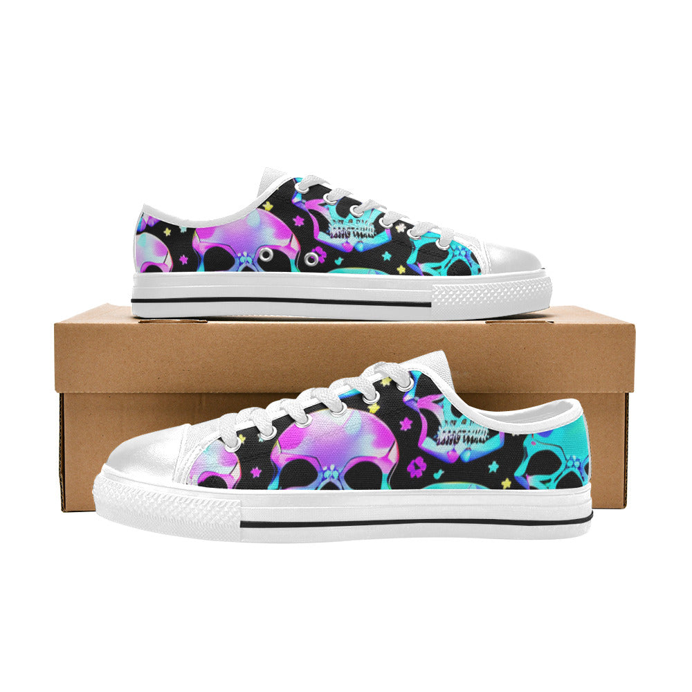 MEN'S Bright Skulls Canvas Vibrant Chaos Shoes