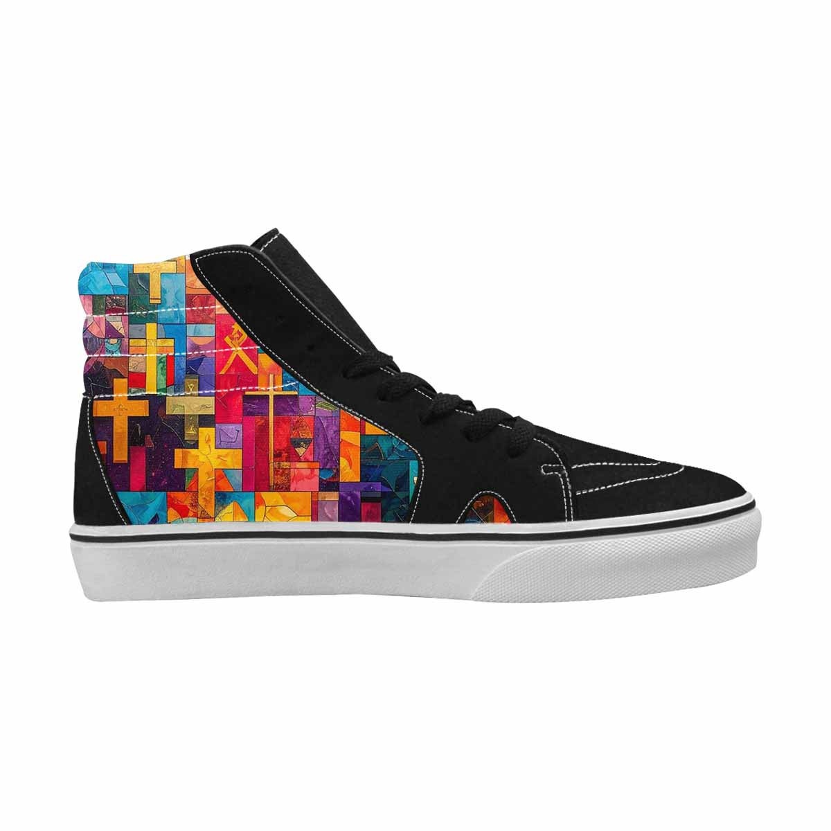 MEN'S Faith Cross High Top Canvas Dreamcore Custom Shoes