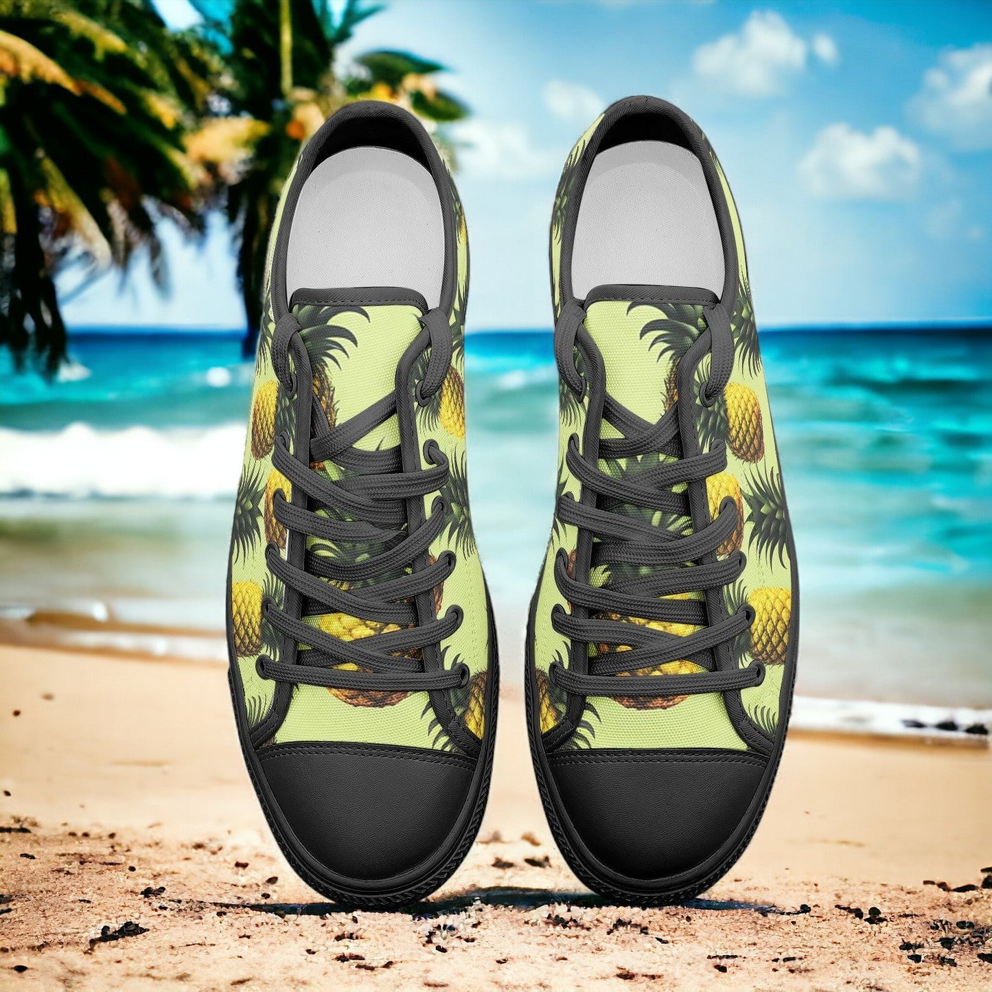 Peacock Navy Indigo Wearable Bold Art - Freaky Shoes | Custom Art Sneakers