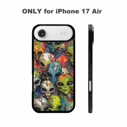 iPhone 17 Air Case — Aliens Camo Aliens Pattern Hundreds Alien, Original Design Phone Case