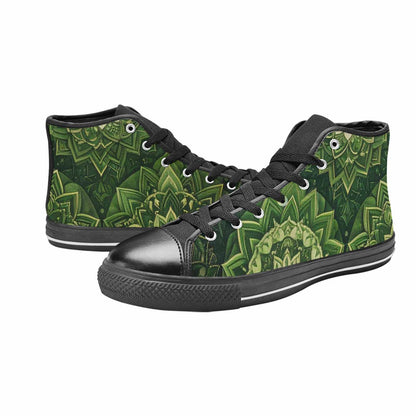 WOMEN'S Mandala High Top Canvas Vivid Shoes