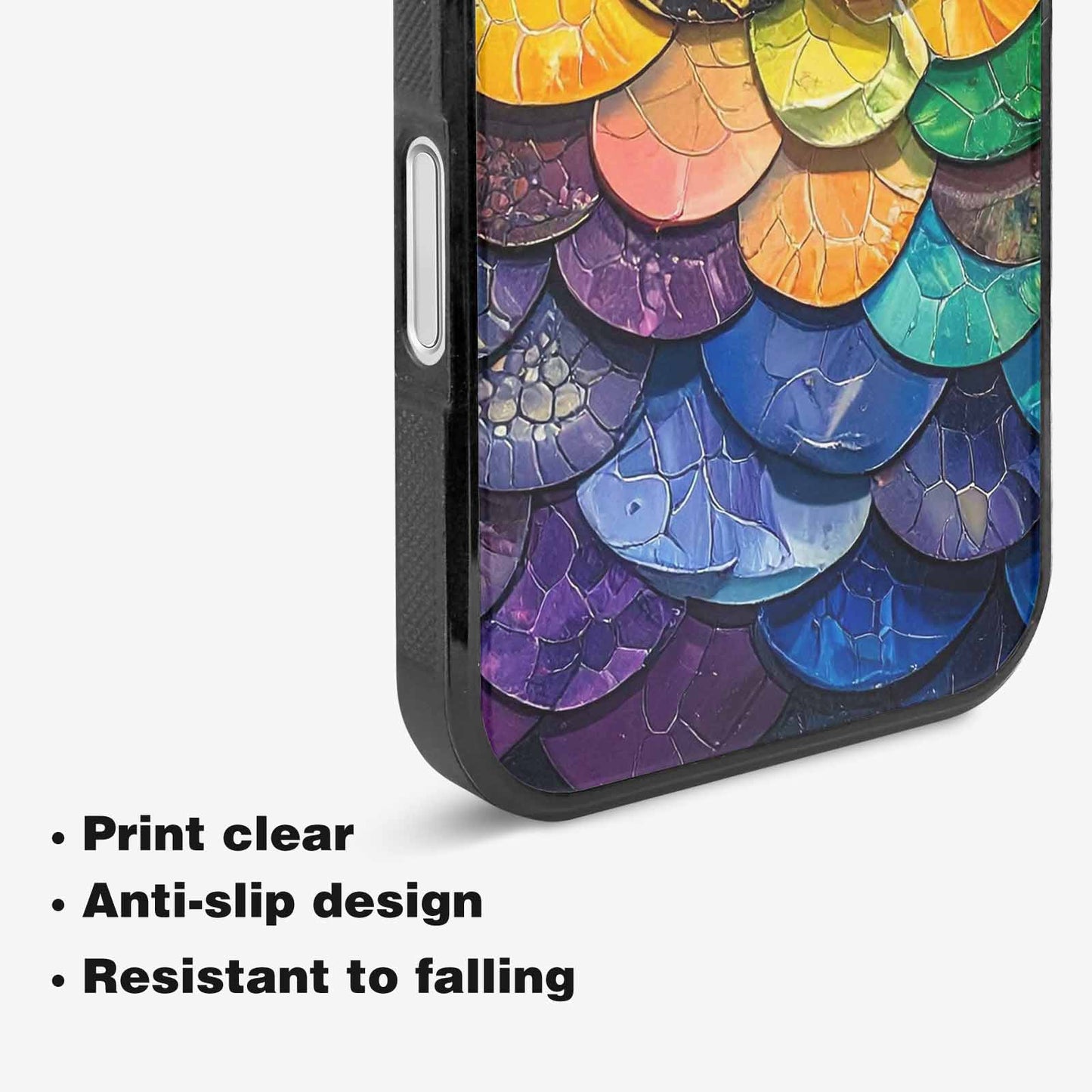 iPhone 16 Plus Case — Reptile Scale Full Color Vibrant Reptile, Custom Phone Case
