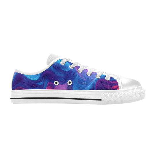 KIDS' Ethereal Camo Design 2 Low Top Canvas Cottagecore Custom Sneakers