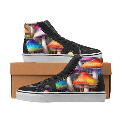 WOMEN'S Mushrooms High Top Canvas Graphic Print Aesthetic Custom Print Sneakers