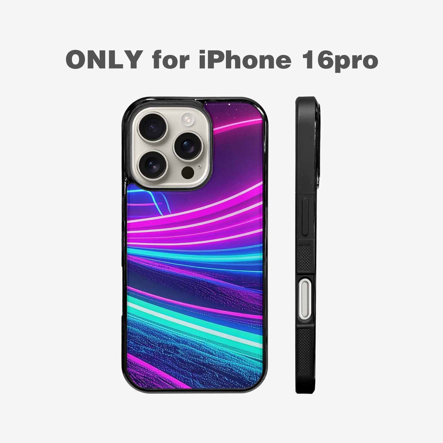iPhone 16 Pro Case — 80s Neon Cartoon Custom, Unique Phone Case Design