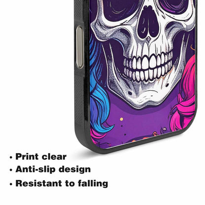 iPhone 15 Pro Max Case — Pride Flag Skulls Seamless Pattern Vibrant, Custom Phone Case