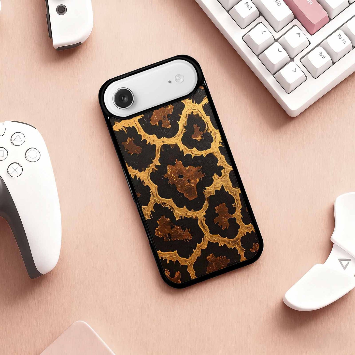 iPhone 17 Air Case — Animal Print Leopard Wallpaper Pattern Animal, Custom Print Case Cover
