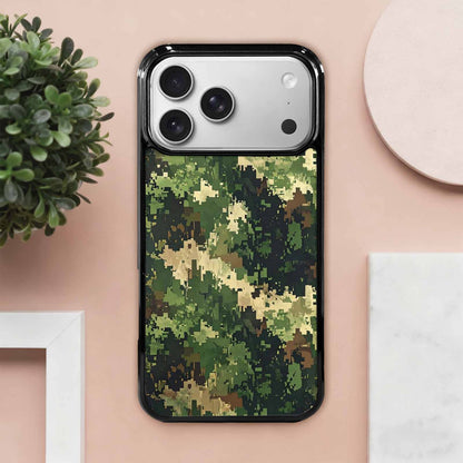 iPhone 17 Pro Max Case — Small Military Camouflage Blotch Camo, Custom Made Phone Cover