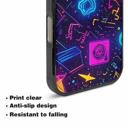 iPhone 16 Pro Max Case — 80s Retro Motif 80s Retro Motifs, Custom Art Phone Cover