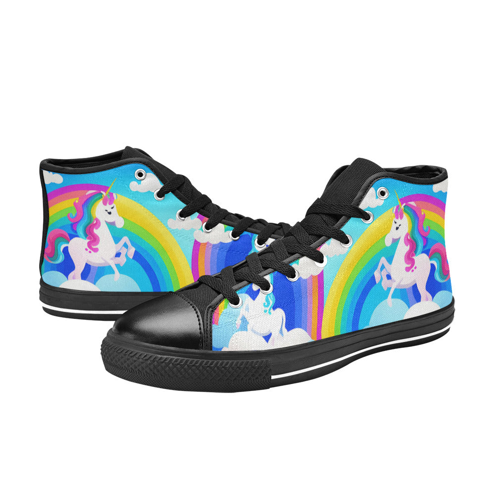 MEN'S Unicorns Abstract Men’S High Top Canvas Vivid Shoes