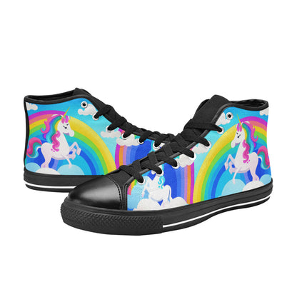 MEN'S Unicorns Abstract Men’S High Top Canvas Vivid Shoes