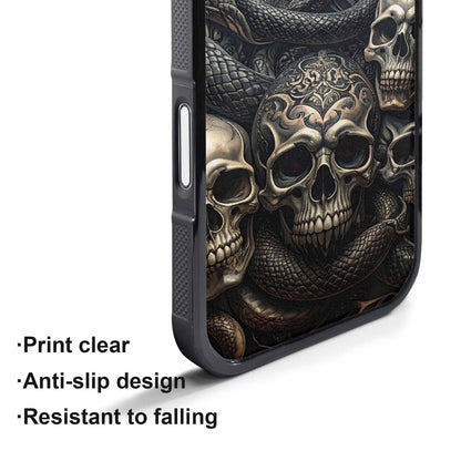 iPhone 17 Pro Max Case — Skull Dark Art Gothic Print Gothic, Custom Print Case Cover